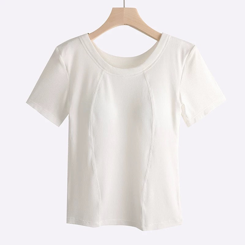 Supreme Plus Size Built-In Bra T-Shirt